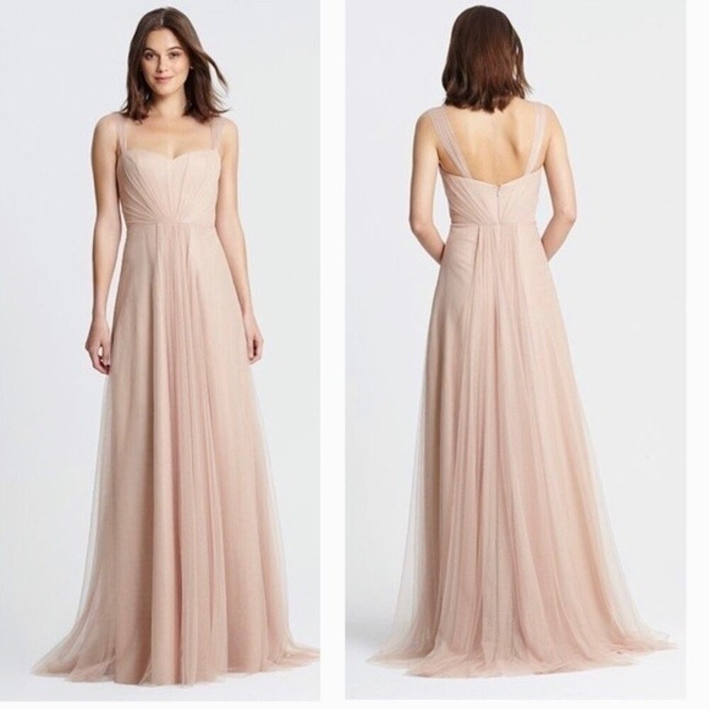 Monique Lhuillier Bridesmaids Nina Dress in Bamboo10 NWOT